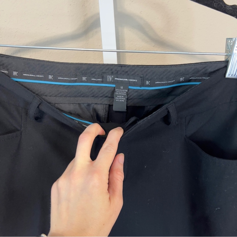 INC International Concepts Black Trousers - Picture 2 of 3